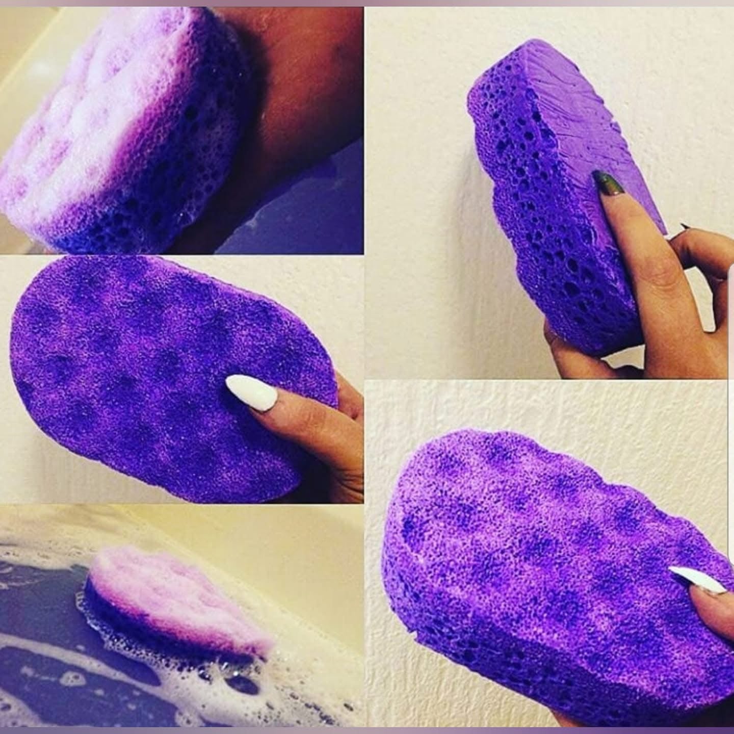 Exfoliating soap sponge