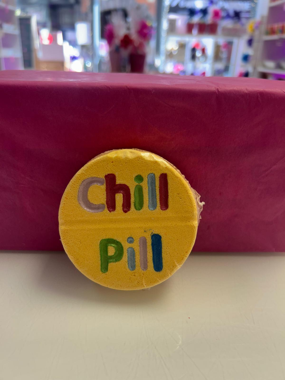 Chill pill bath bomb