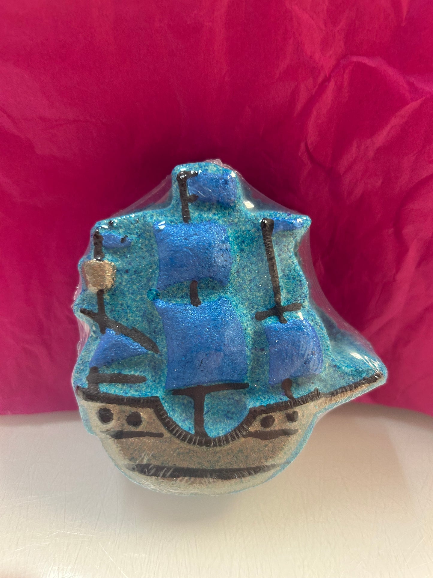 Pirate ship bath bomb