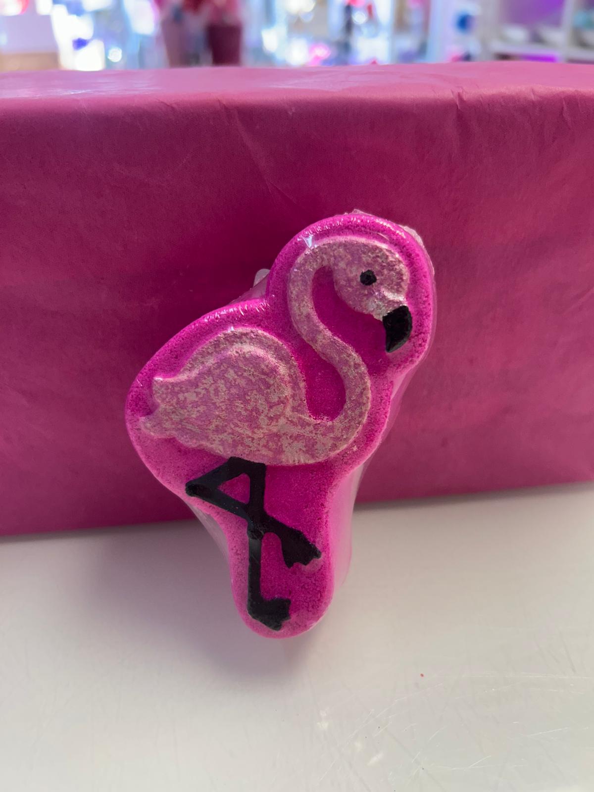 Flamingo bath bomb