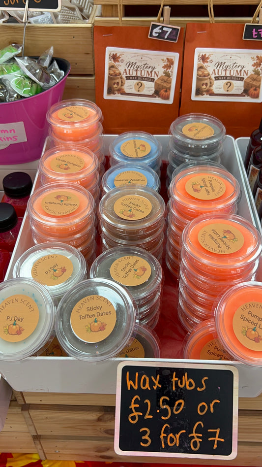 Autumn wax tubs