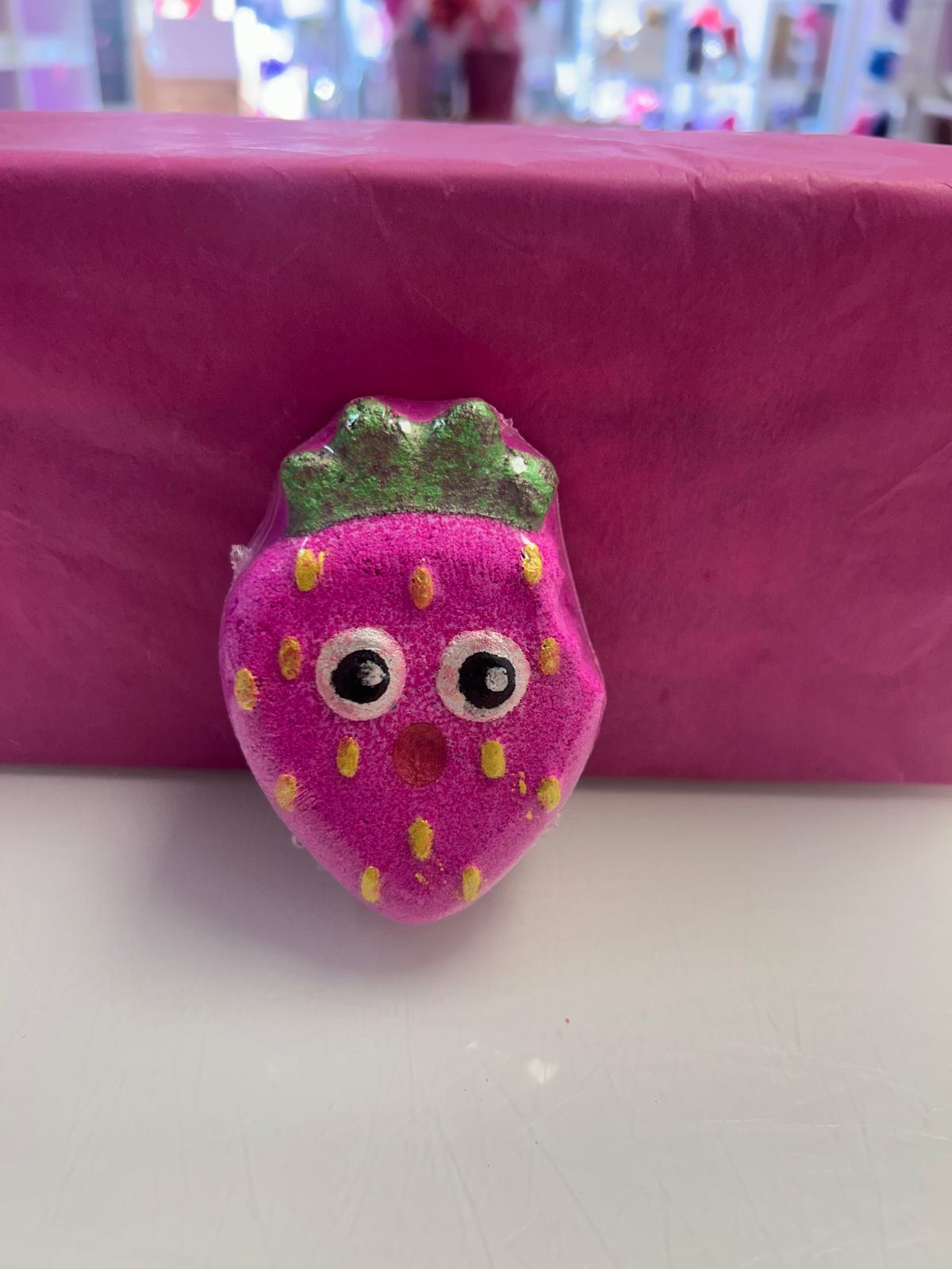 Strawberry bath bomb