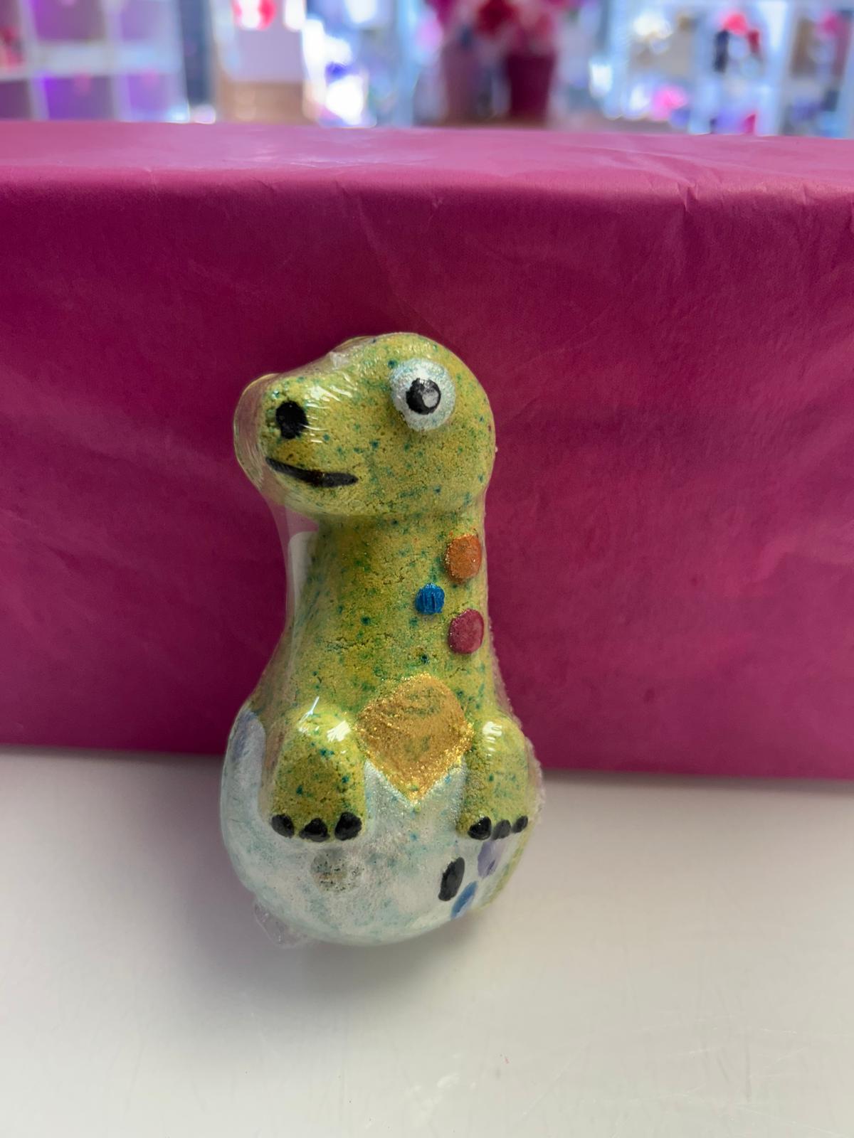 Cute dinosaur bath bomb