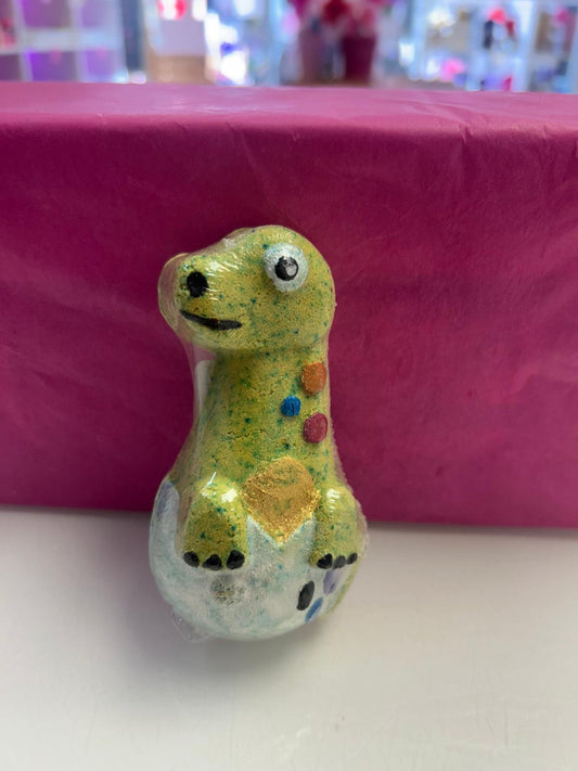 Cute dinosaur bath bomb