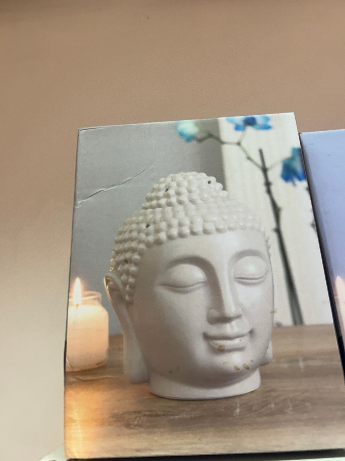Large Buddah tealight burner with three free wax tubs
