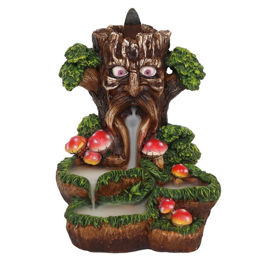 Tree man backflow incense burner with one pack of cones