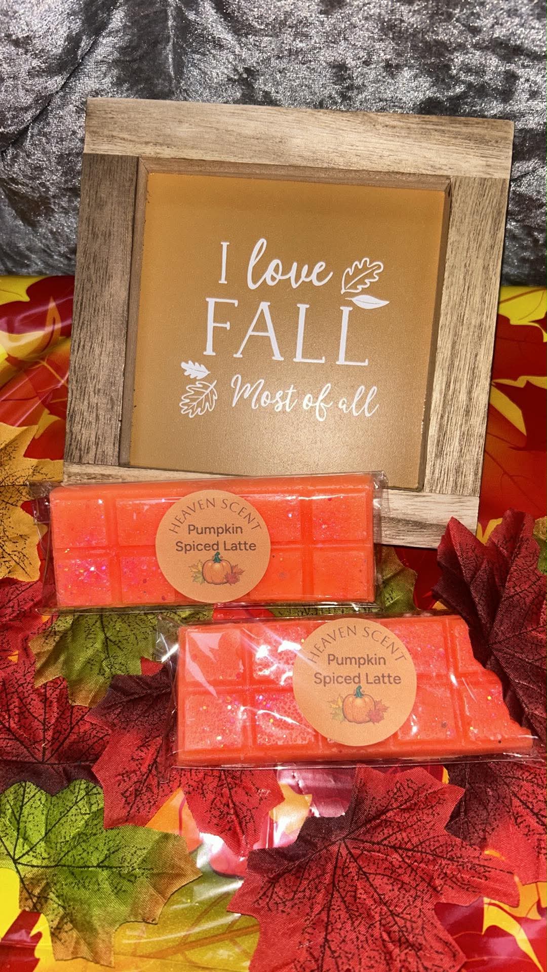 Pumpkin spiced latte wax bars