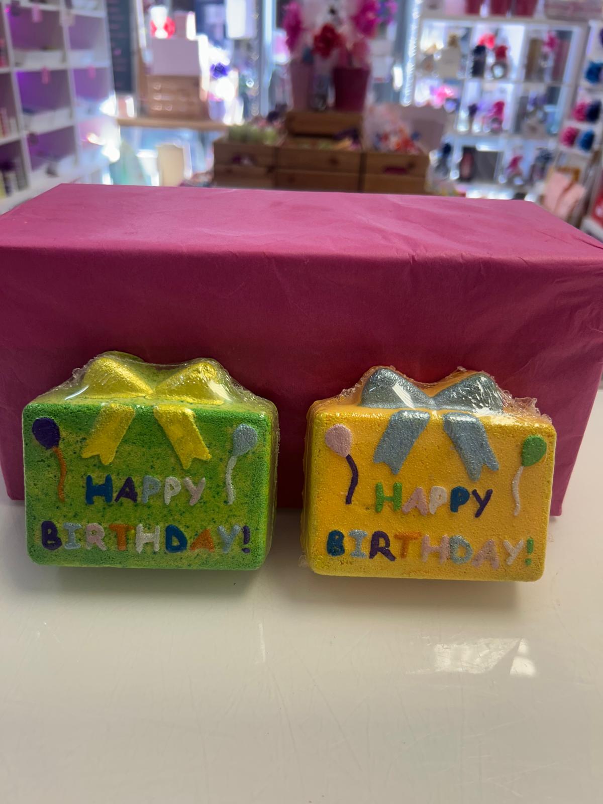 Happy birthday bath bomb