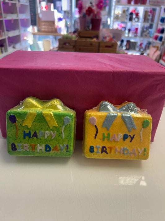 Happy birthday bath bomb