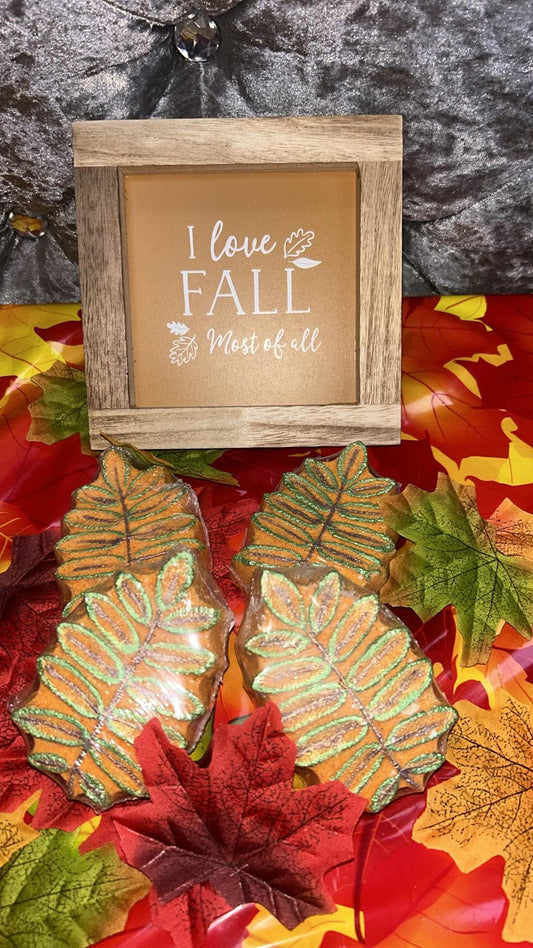Autumn leaves bath bomb
