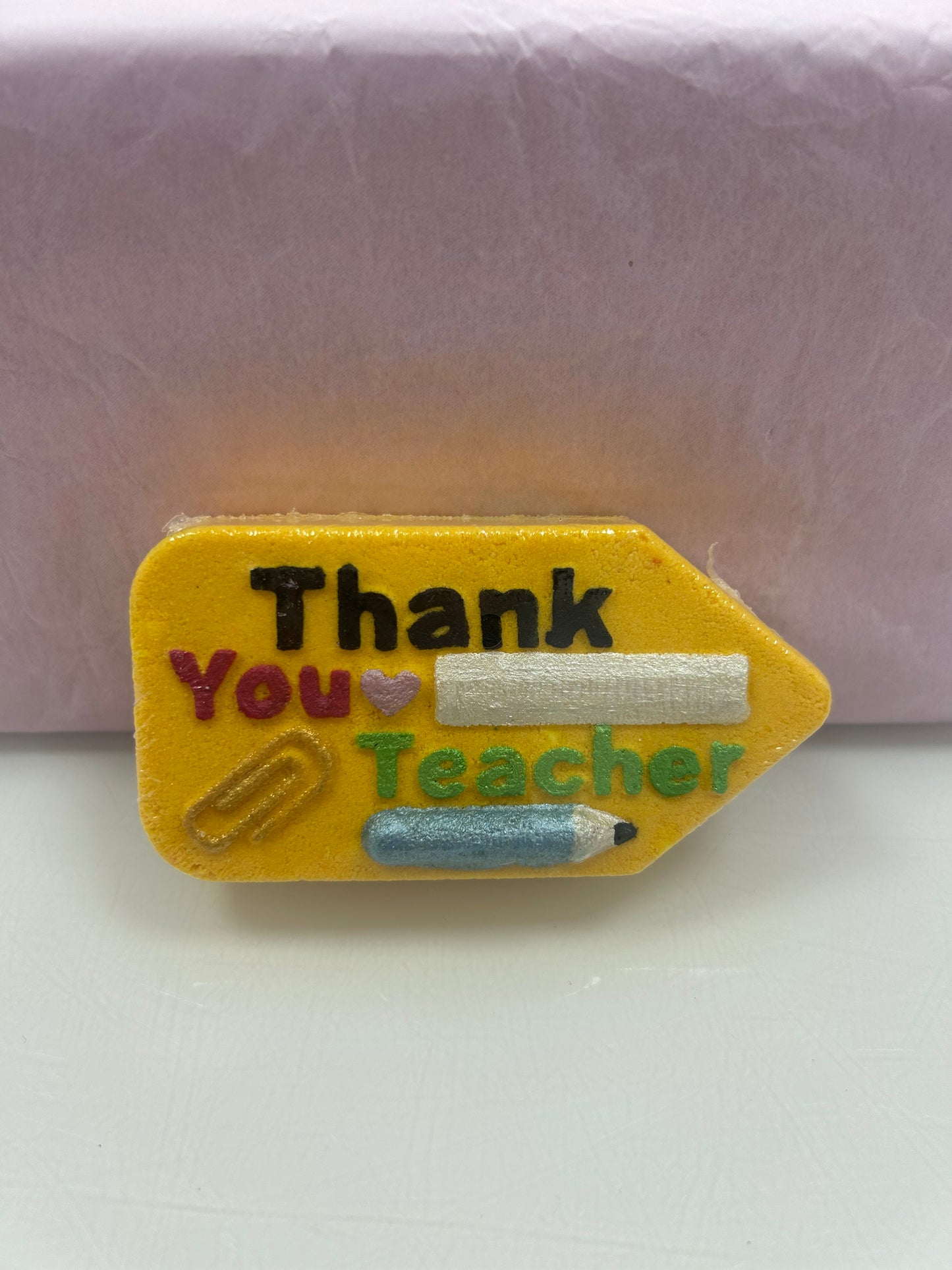 Thank you teacher bath bomb